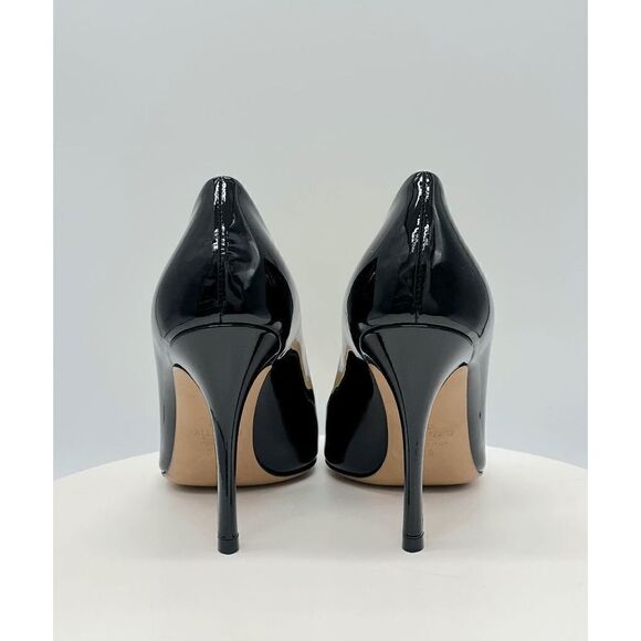 Valentino Garavani One Stud 100mm Pointed-toe Patent Leather Pumps EU 39.5 Black - Picture 10 of 11